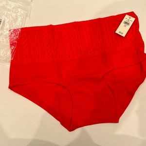 Red full coverage aerie underwear brand new!